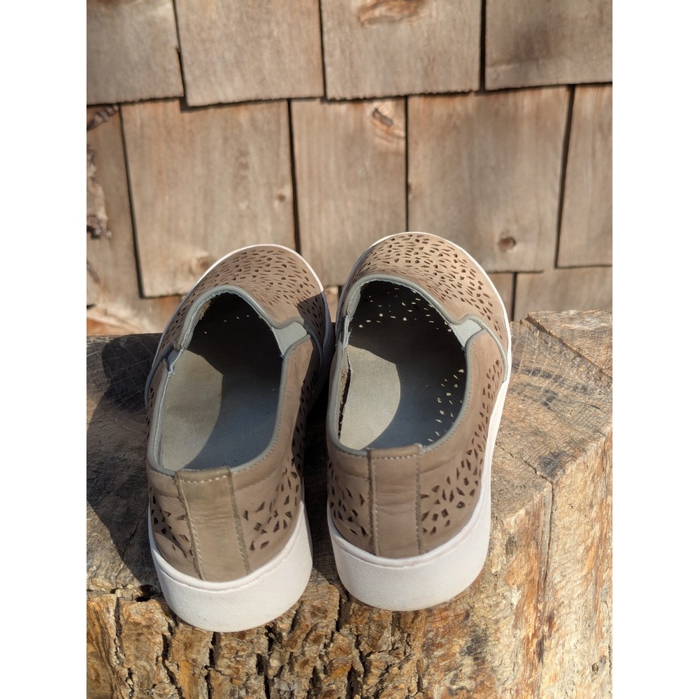 Vionic Taupe Perforated Slip-On Sneakers - Picture 6 of 7